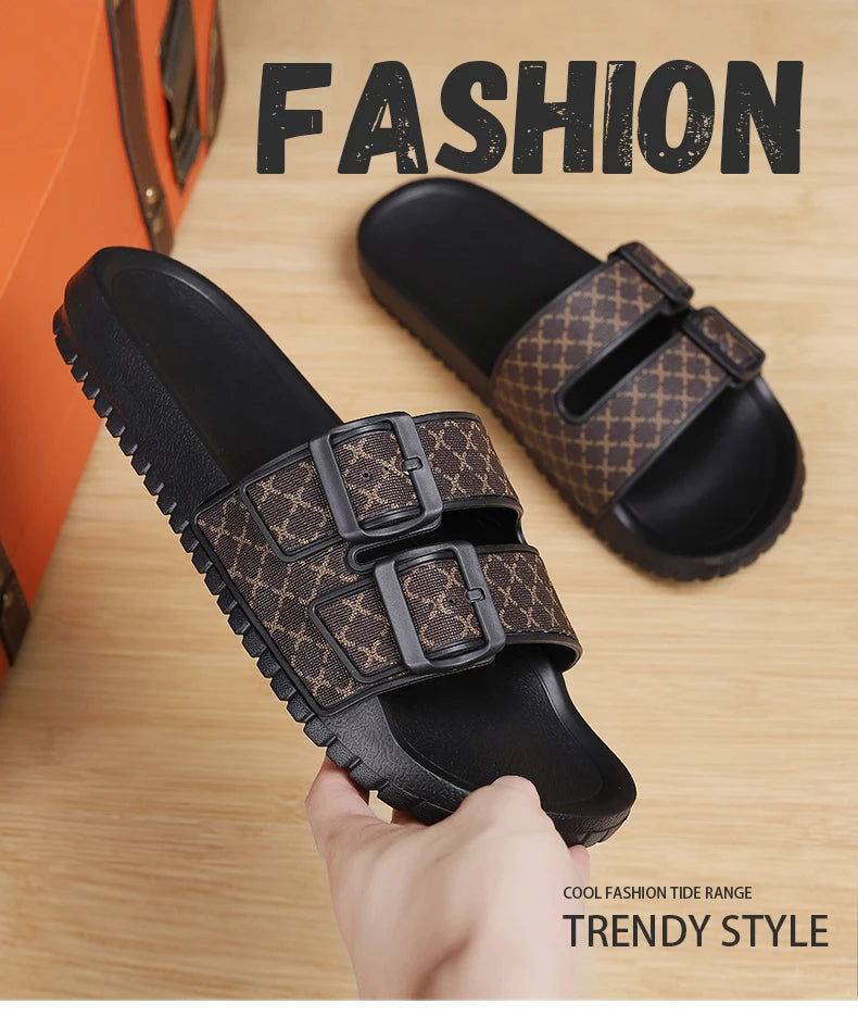 Moda casual flip-flops masculino verão eva sandálias esportivas de sola macia 2024 nova tendência confortável antiderrapante chinelos de praia