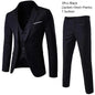 Suits For Men 3 Pieces Set Elegant Wedding  Fashion Classic Full Jackets Vest Pants Blazers Outfit 2026 Formal Costume