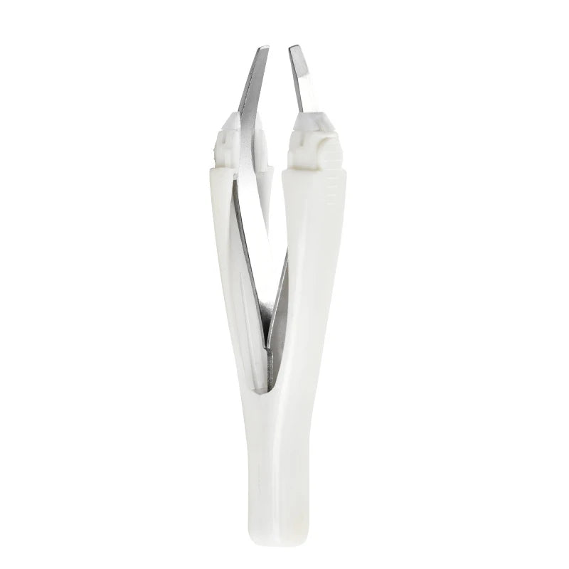 【Eyebrow Tweezer Automatic Retratable Face Hair Beard Removal Stainless Steel Anti Rust Beauty Hair Puller Makeup Tool】