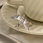 Stainless Steel 18k Gold Plated Vintage Stereoscopic Bird Shaped Open Rings for Women Waterproof Fashion Charm Jewelry Party