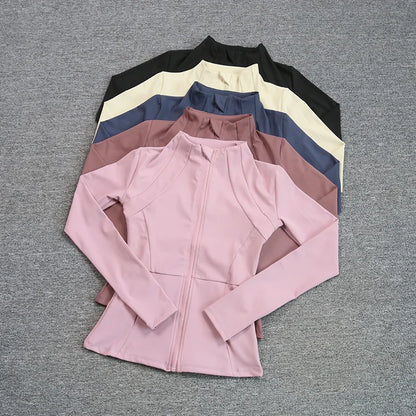 Women's Sport Zip Jacket – Quick-Dry Breathable Running & Yoga Top
