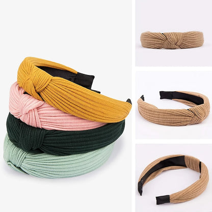 8-piece women's multicolor striped top knot headband Wash Makeup Go Out Hair for women hair accessories Birthday gift date