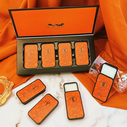 4pcs Solid Perfume Set, Floral and Fruity Fragrance