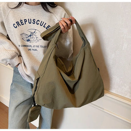 Women's Handbag Large Women Shoulder Shopper Bag Canvas Luxury Designer Cloth Tote Bags for Woman 2025 Trend Brands Big Female