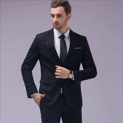 Suits For Men 3 Pieces Set Elegant Wedding  Fashion Classic Full Jackets Vest Pants Blazers Outfit 2026 Formal Costume