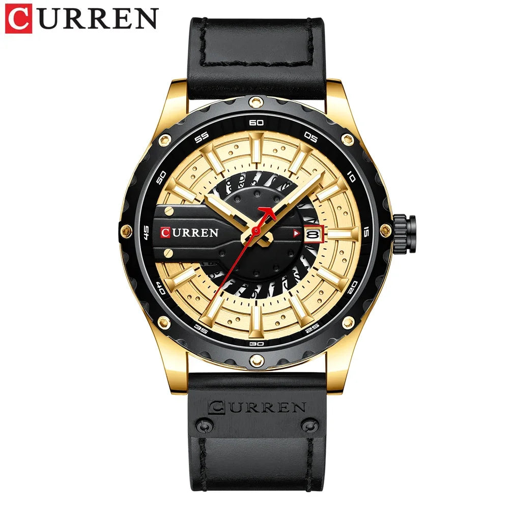 CURREN Brand Quartz Watch Men New Fashion Waterproof Casual Business Military Men Watch Auto Date Watches Relogio Masculino