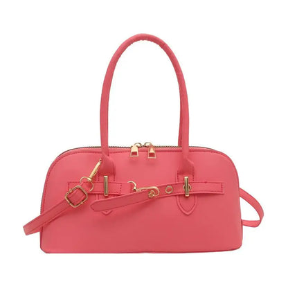 Women's Fashionable Handbag Retro Style Crossbody Bag For Commuting Soft PU Shoulder Bag[G32]