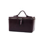 Customized name leather hand-held makeup case and beauty bag, portable storage large-capacity handbag