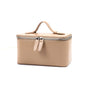 Customized name leather hand-held makeup case and beauty bag, portable storage large-capacity handbag