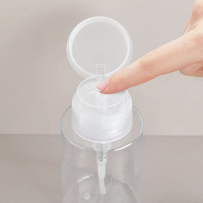100/180ML Transparent Soap Empty Pump Bottle Gel Shampoo Toner Dispenser Portable Liquid Storage Container Bathroom Accessories