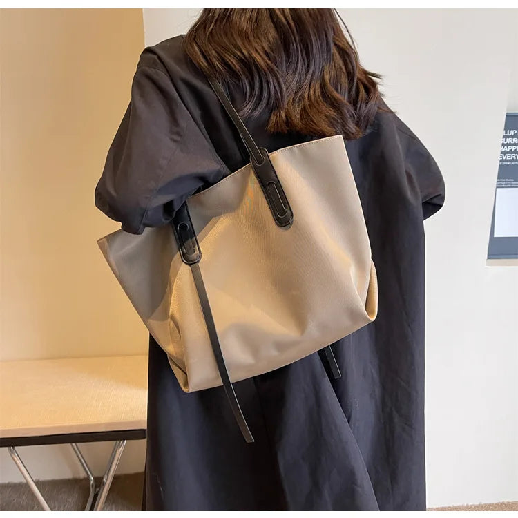 Women Handbags large Capacity Tassels Female Shoulder Bags Soft Oxford Travel big Totes new ladies Hand Bag black