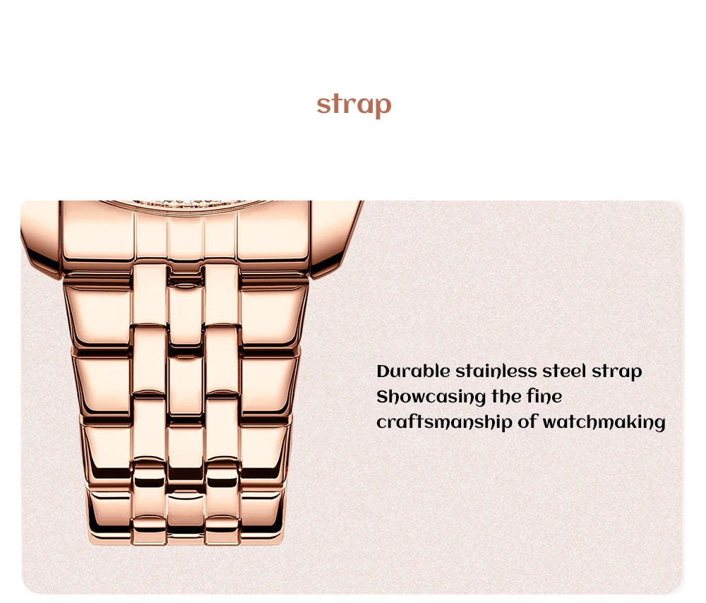 CURREN Luxury Watch Women Ring Necklace Earrings Rhinestone Fashion Wristwatch Female Casual Ladies Watches Bracelet 5PCS Set