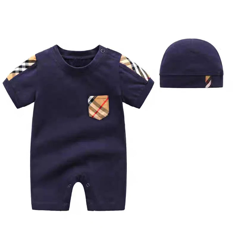Girl  Clothes Plaid Pattern ,Baby Jumpsuit