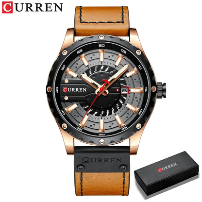 CURREN Brand Quartz Watch Men New Fashion Waterproof Casual Business Military Men Watch Auto Date Watches Relogio Masculino