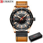 CURREN Brand Quartz Watch Men New Fashion Waterproof Casual Business Military Men Watch Auto Date Watches Relogio Masculino