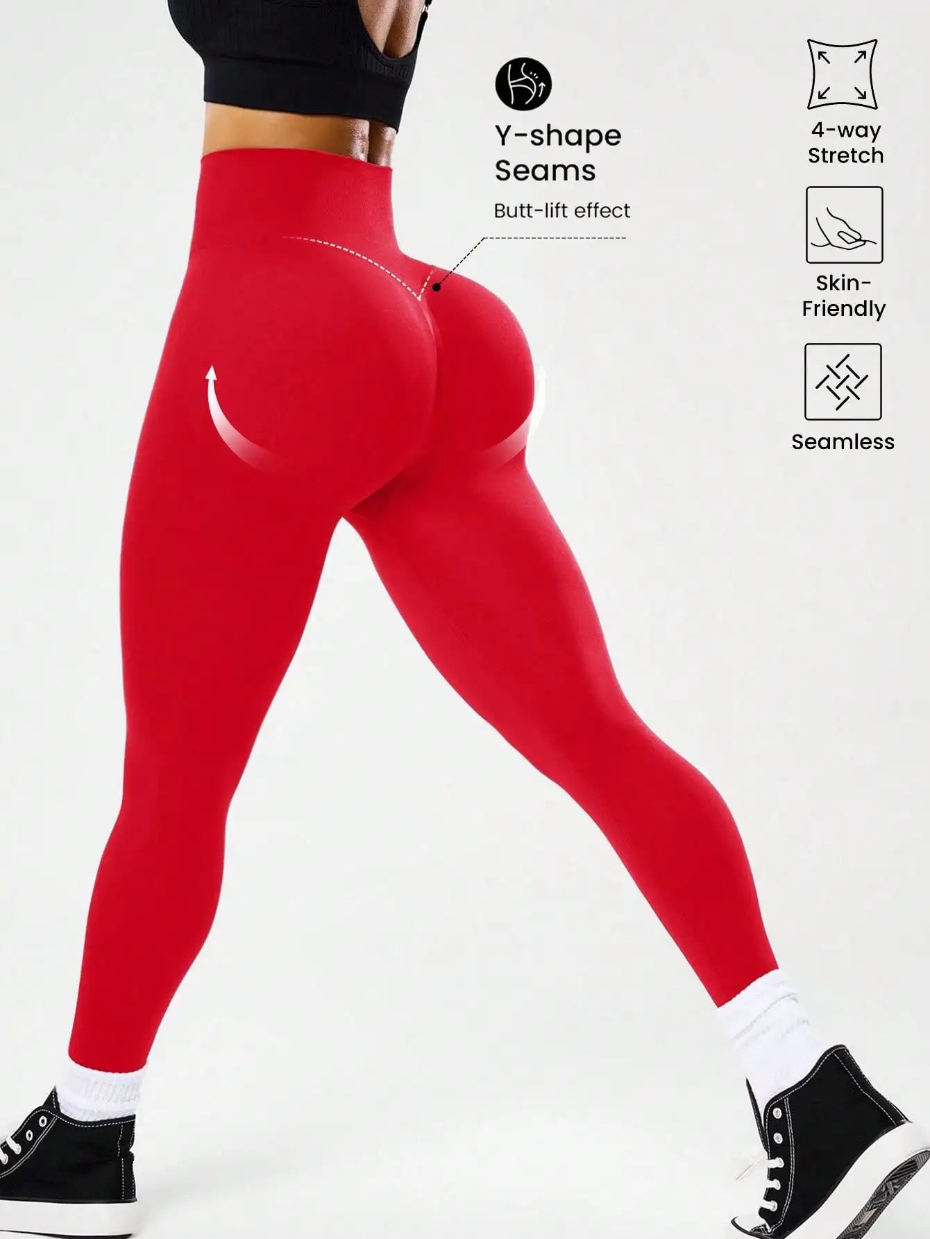 Bestselling Women's High-Waisted Tummy Control Peach Ass Running Fitness