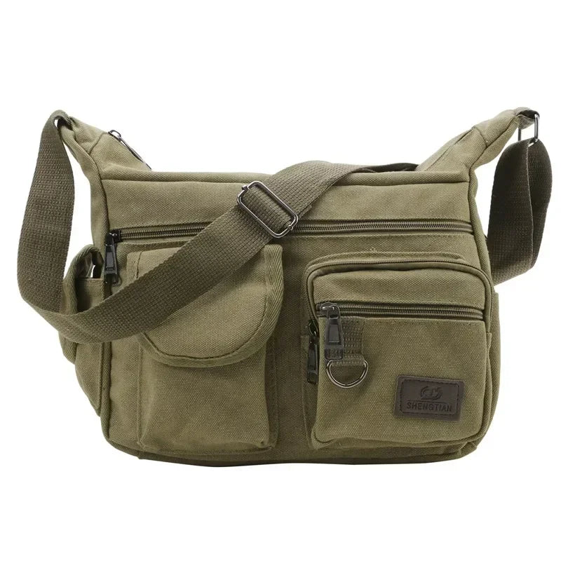 Casual Tote Travel Male Crossbody Bag Men's Canvas Shoulder Bags Luxury Messenger Bags Fashion High Quality Handbag Chest Bag