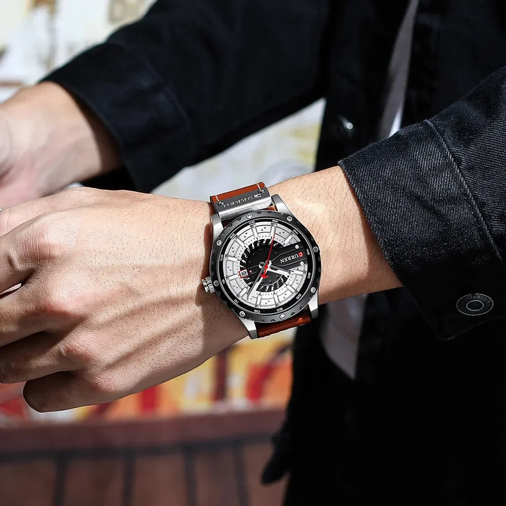 CURREN Brand Quartz Watch Men New Fashion Waterproof Casual Business Military Men Watch Auto Date Watches Relogio Masculino