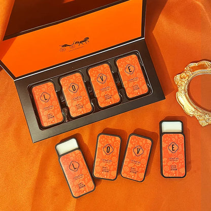 4pcs Solid Perfume Set, Floral and Fruity Fragrance