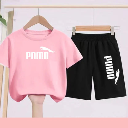 Summer 2 Piece Set 3-12 Age Children T-Shirt