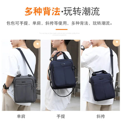 Men's High Capacity Hand Bags New Trendy Cool Men's Shoulder Bags Nylon Messenger Bags Travel Handbag Crossbody Bag Sling Bag
