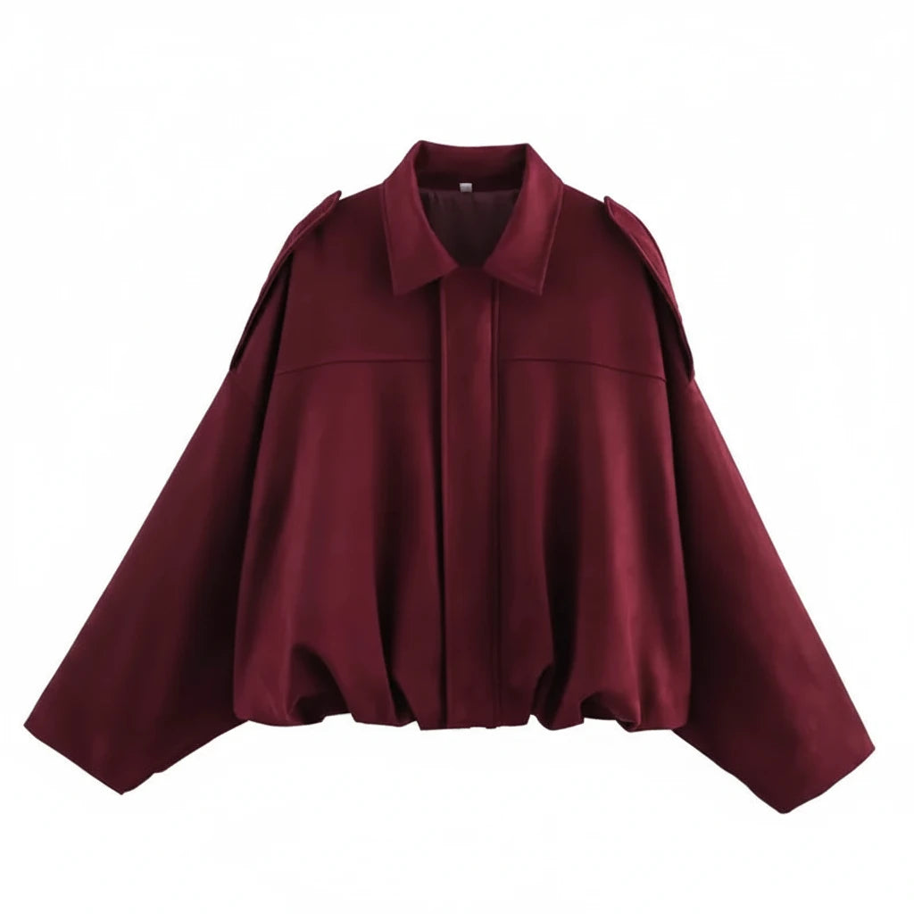 Styledora Suede Oversized Jacket