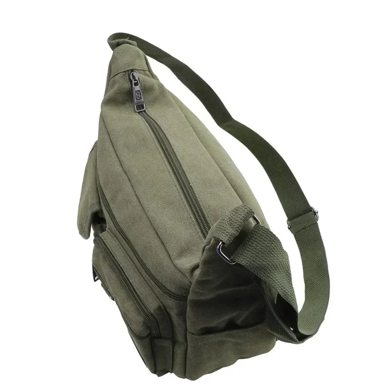 Casual Tote Travel Male Crossbody Bag Men's Canvas Shoulder Bags Luxury Messenger Bags Fashion High Quality Handbag Chest Bag