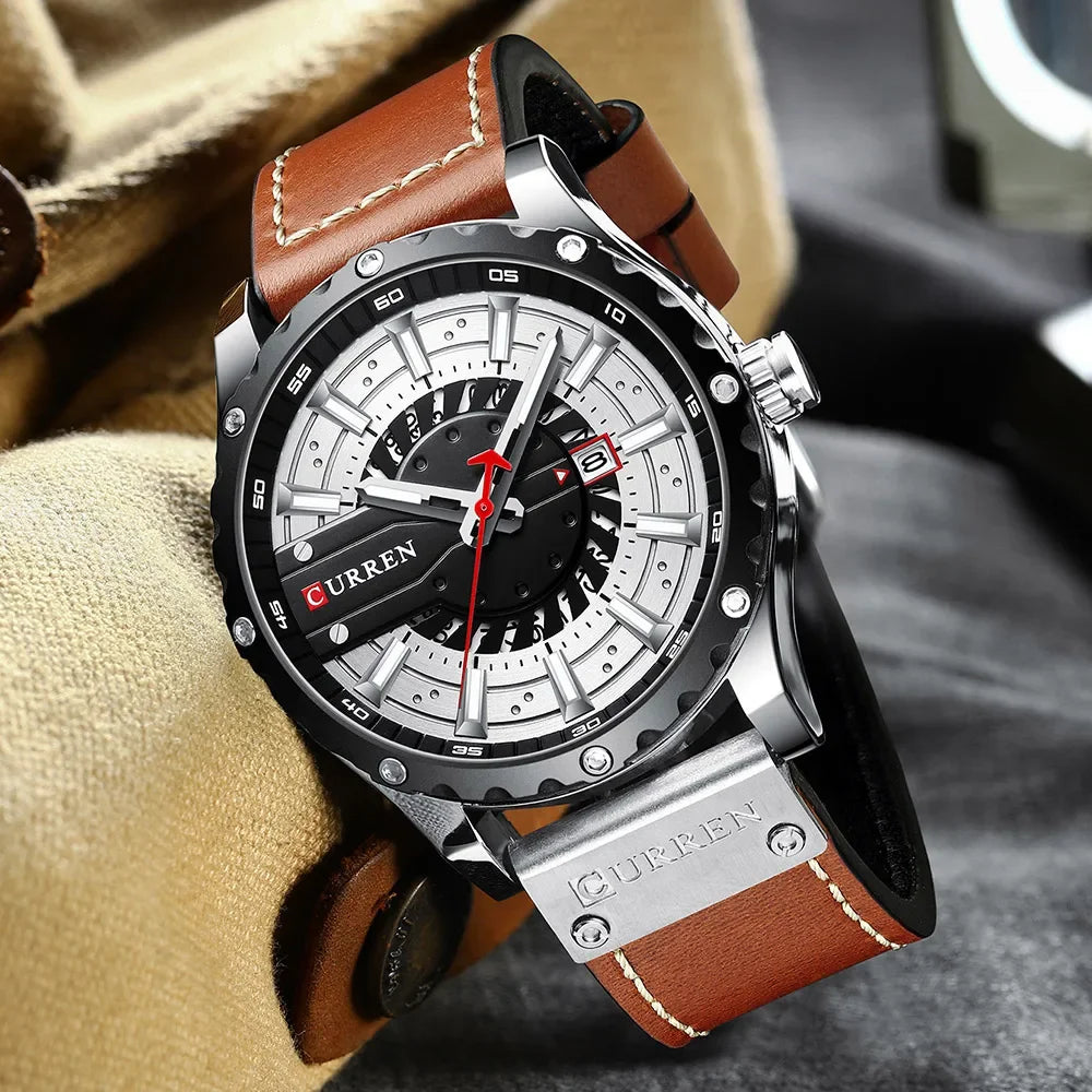 CURREN Brand Quartz Watch Men New Fashion Waterproof Casual Business Military Men Watch Auto Date Watches Relogio Masculino
