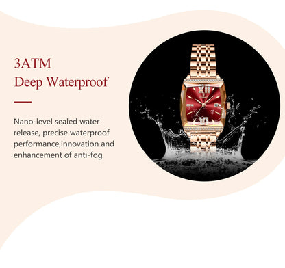 POEDAGAR Elegant Woman Watches High Quality Date Waterproof Luxury Ladies Watch Stainless Steel Casual Quartz Women's Wristwatch