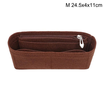 1PC Felt Insert Bag Organizer Makeup Organizers Liner Perfect for Brand Women's Handbags For And Cosmetic Bags
