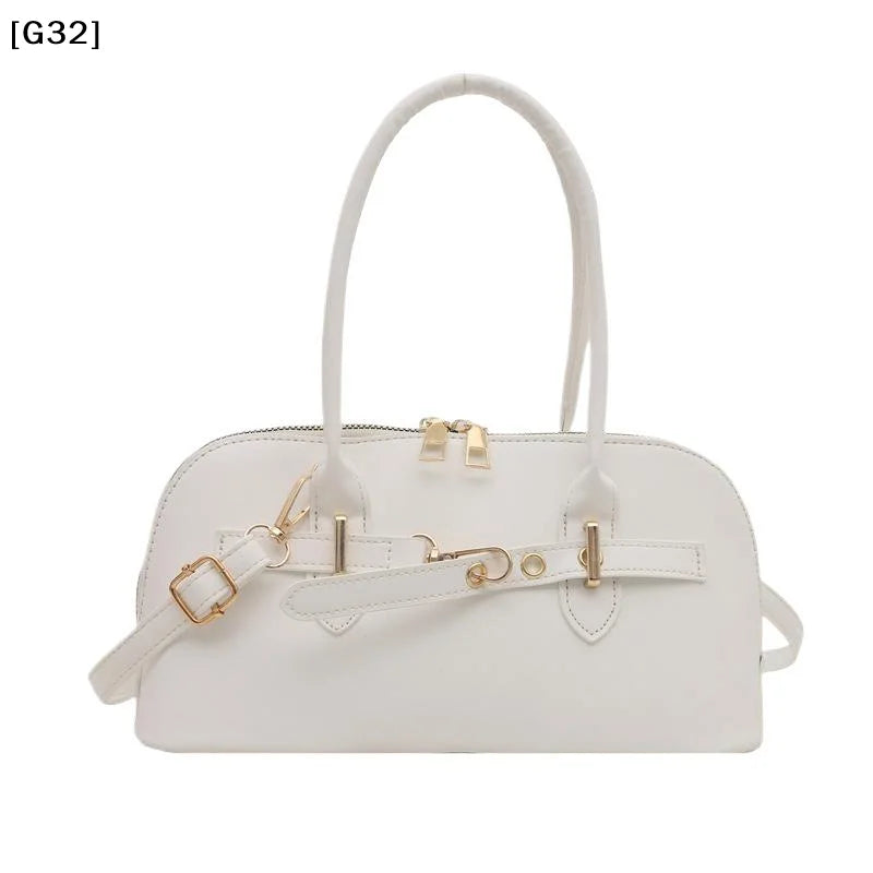 Women's Fashionable Handbag Retro Style Crossbody Bag For Commuting Soft PU Shoulder Bag[G32]