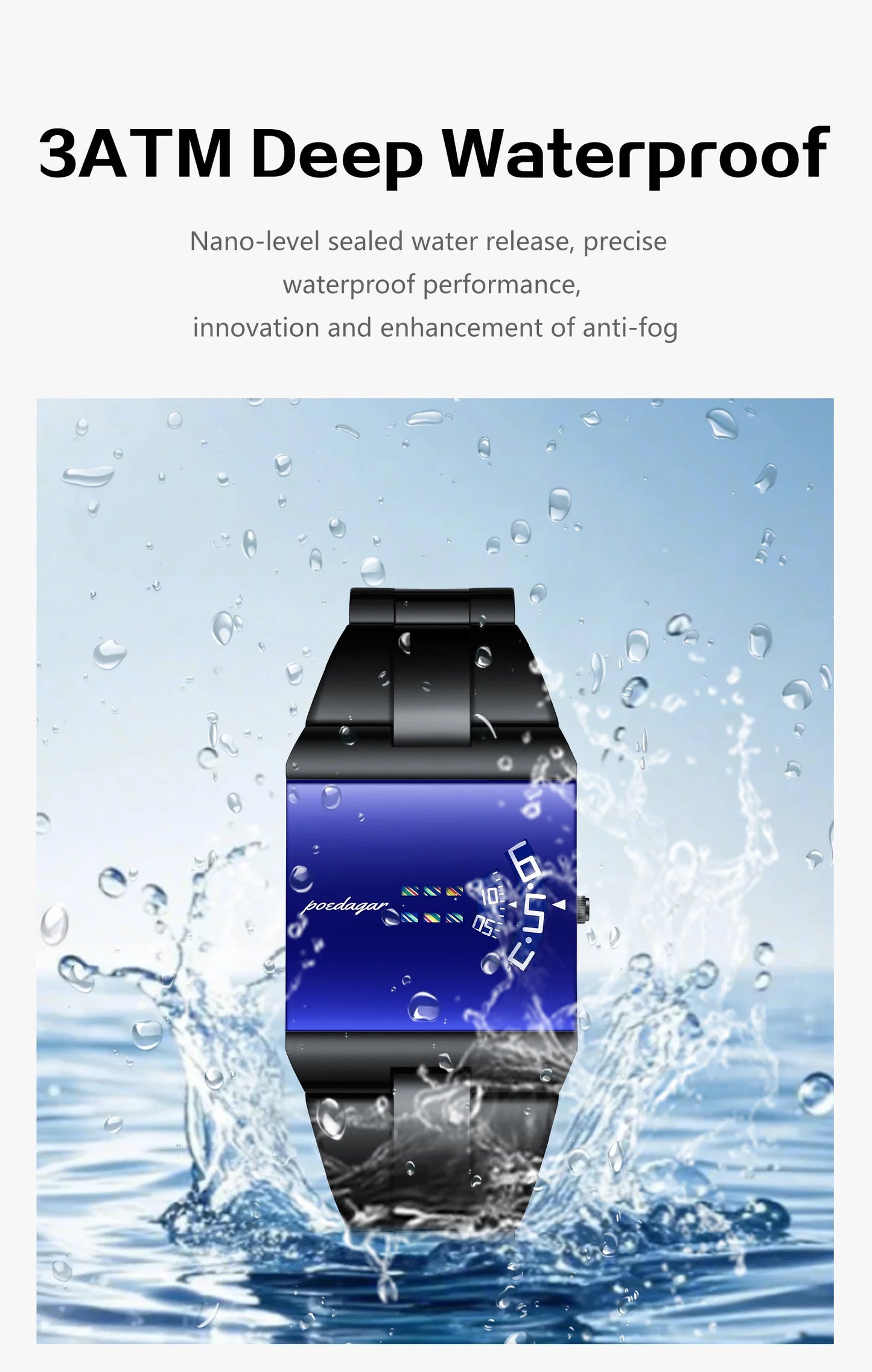 POEDAGAR Fashion Military Man Clock Waterproof Stainless Steel Elegant Man Wristwatch Quartz Business Men's Watches Reloj Hombre