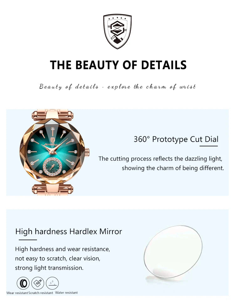 POEDAGAR Elegant Luxury Women's Quartz Watches Waterproof Stainless Steel Watch for Woman Casual Fashion Ladies Wristwatch reloj