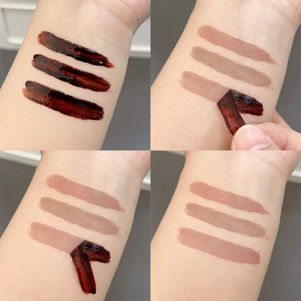 Peel Off Lipsticks Waterproof Brown Contour Tear-off Lip Liner Long Lasting Matte Lip Tint Tattoo Sexy Red Lipgloss Makeup Girls