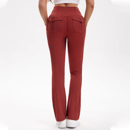 Women's High Waist Flare Yoga Pants – Tummy Control Bootcut Leggings