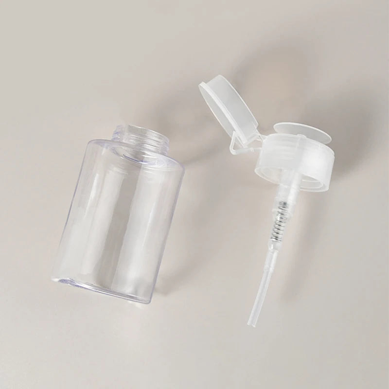 100/180ML Transparent Soap Empty Pump Bottle Gel Shampoo Toner Dispenser Portable Liquid Storage Container Bathroom Accessories