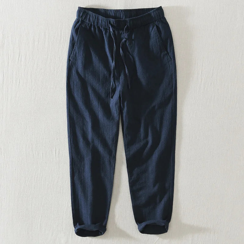 Summer New Casual Linen Ankle-length Pants for Men