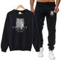 Men's Autumn Round Neck Sweatshirt + Sweatpants Luxury for Men