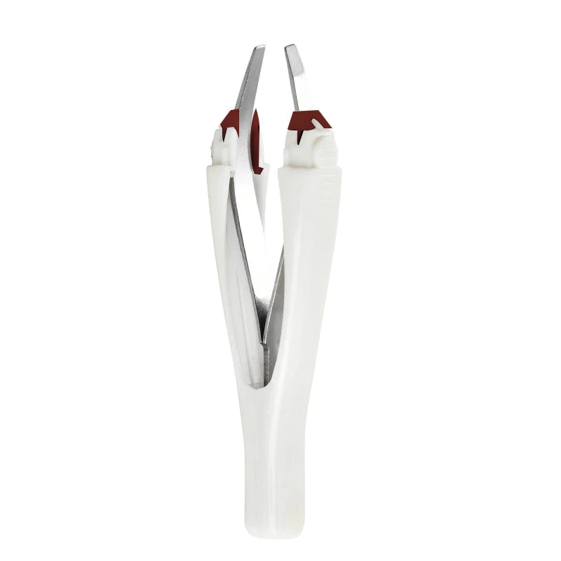 【Eyebrow Tweezer Automatic Retratable Face Hair Beard Removal Stainless Steel Anti Rust Beauty Hair Puller Makeup Tool】