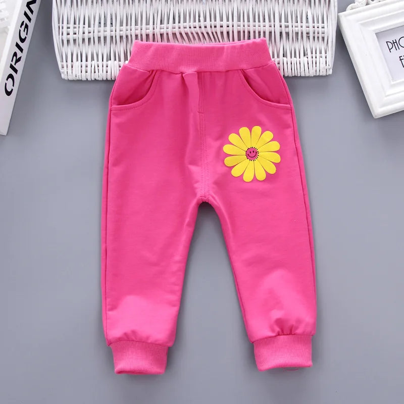 Baby Boys Girls Clothes stamp Cotton T-Shirt Pants 2Pcs/sets