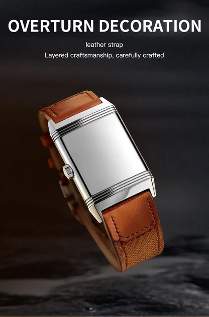 2026 New Arrivals 25.5MM Square Watch For Men Sports Watches Overturn Stainless Steel Watch Sapphire Crystal 50M Waterproof