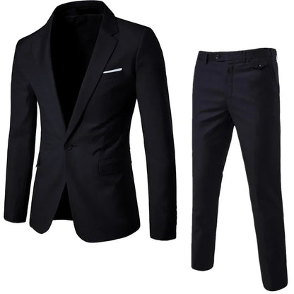 Suits For Men 3 Pieces Set Elegant Wedding  Fashion Classic Full Jackets Vest Pants Blazers Outfit 2026 Formal Costume