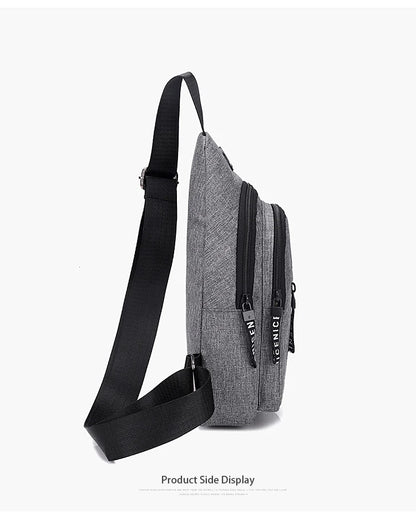 Travel Men's Handbags Multifunctional USB Chest Bag Designer Messenger Crossbody Bags Water-Proof Shoulder Bag Sports Back Pack