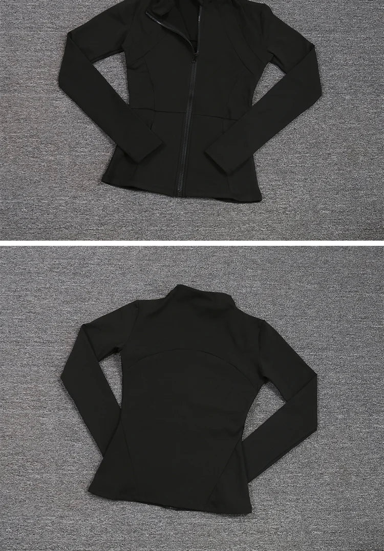 Women's Sport Zip Jacket – Quick-Dry Breathable Running & Yoga Top