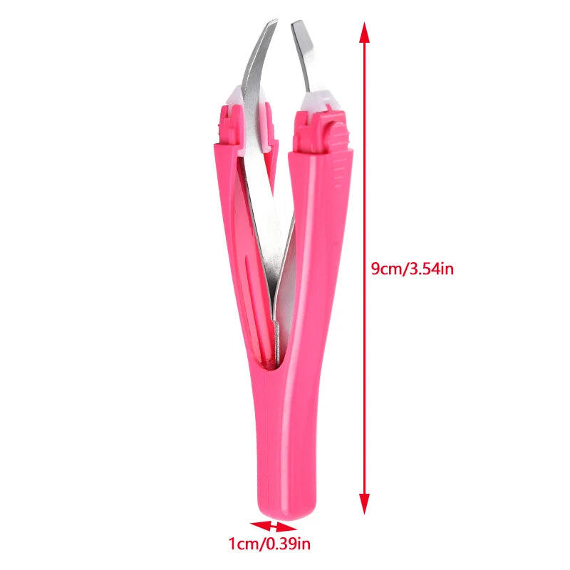 【Eyebrow Tweezer Automatic Retratable Face Hair Beard Removal Stainless Steel Anti Rust Beauty Hair Puller Makeup Tool】