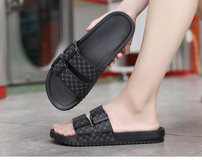 Moda casual flip-flops masculino verão eva sandálias esportivas de sola macia 2024 nova tendência confortável antiderrapante chinelos de praia