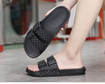 Moda casual flip-flops masculino verão eva sandálias esportivas de sola macia 2024 nova tendência confortável antiderrapante chinelos de praia