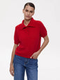 Bronladies Women's Polo Hollow Knitted Short Sleeved Sweater Spring Summer