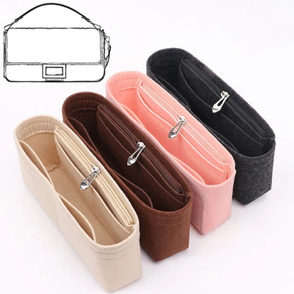1PC Felt Insert Bag Organizer Makeup Organizers Liner Perfect for Brand Women's Handbags For And Cosmetic Bags