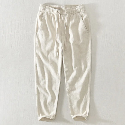 Summer New Casual Linen Ankle-length Pants for Men